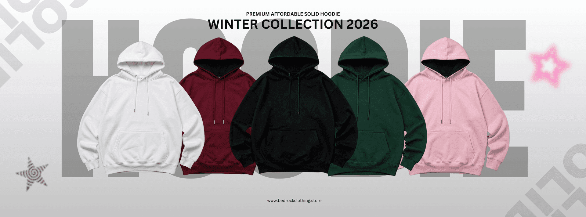 Bedrock Solid Hoodie Winter Collection 2026